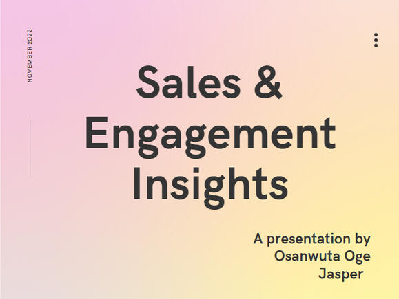 EDNA - Sales & Engagement Dashboard Insights